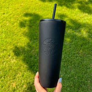Matte Black Stainless Steel Starbucks Venti Tumbler